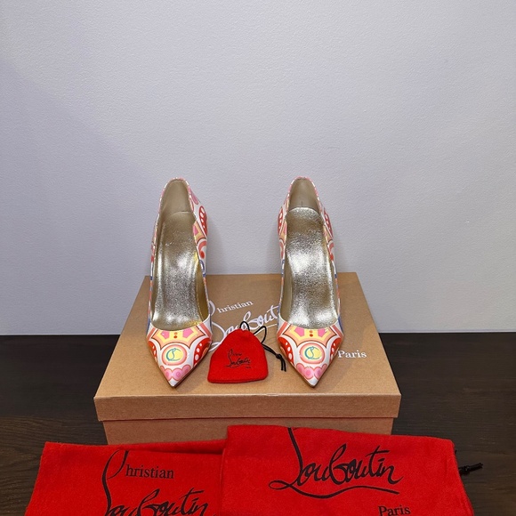 CHRISTIAN LOUBOUTIN - Hot Chick Print Pointed Toe Pump - Picture 3 of 6